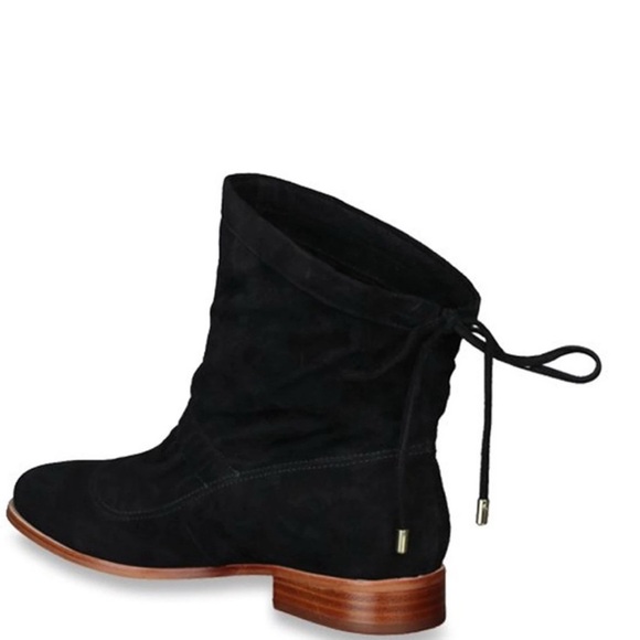 Clarks Shoes - Clarks Black Suede Ankle Booties size 9